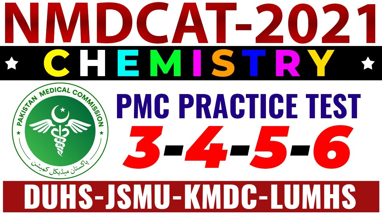 [MDCAT] PMC Chemistry Practice Test 3 to 6