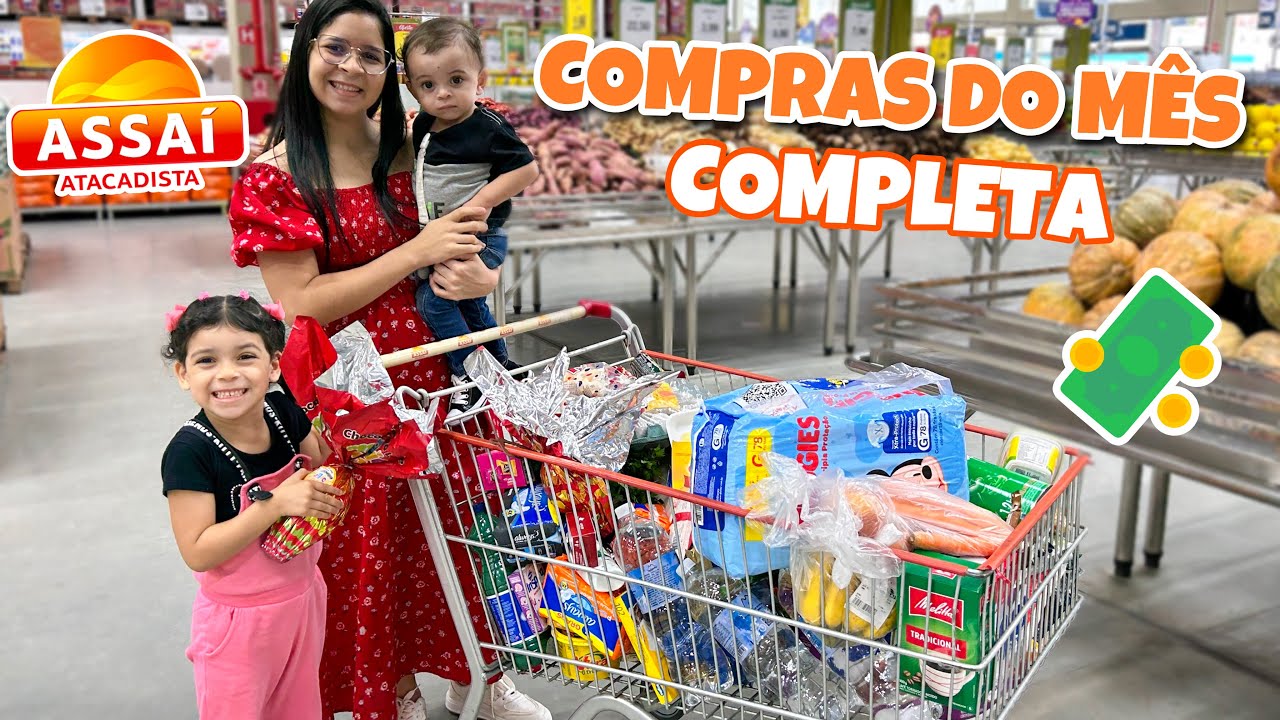 QUANTO CUSTA AS COMPRAS DO MÊS COMPLETA PARA UMA FAMÍLIA DE 4 PESSOAS EM 2024?