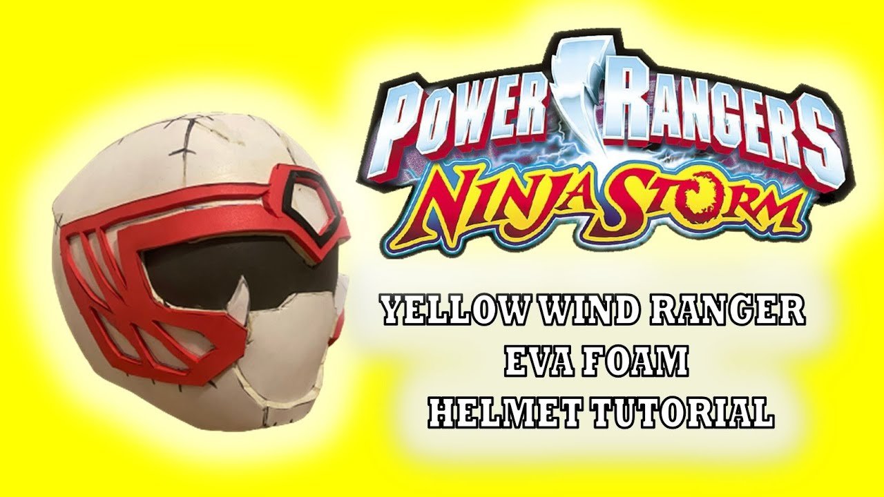 Ninja Storm Yellow Wind Ranger Foam Cosplay Helmet Tutorial