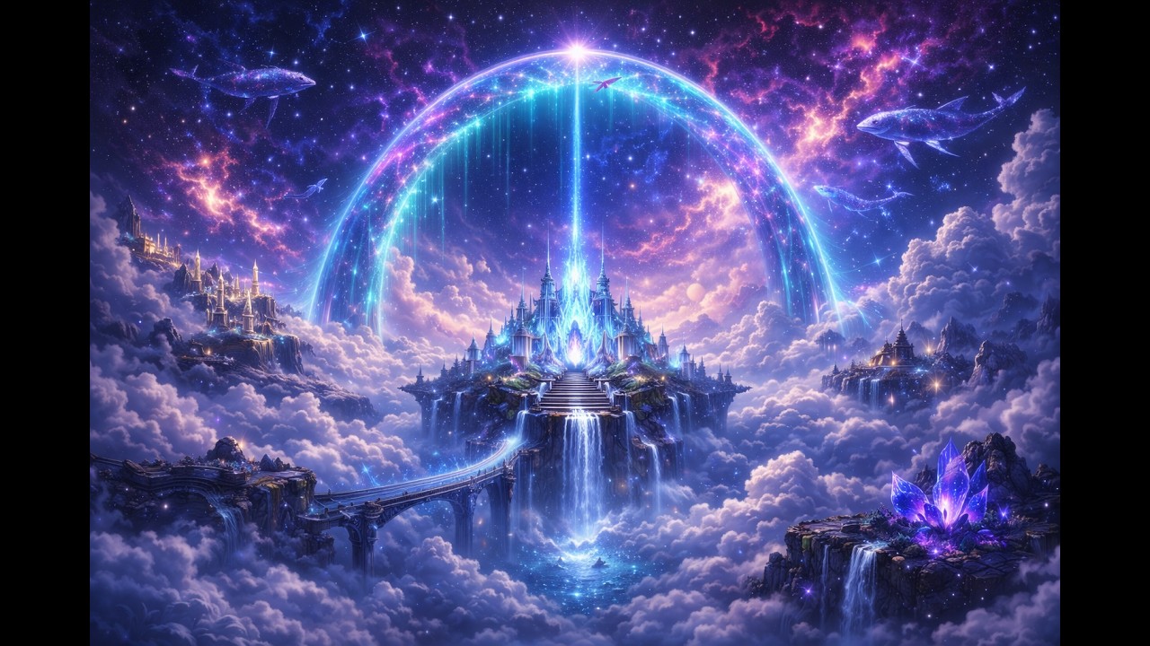 4K Mystic Fantasy World 🌌 Relaxing Cosmic Landscape for Screens, TVs & Backgrounds