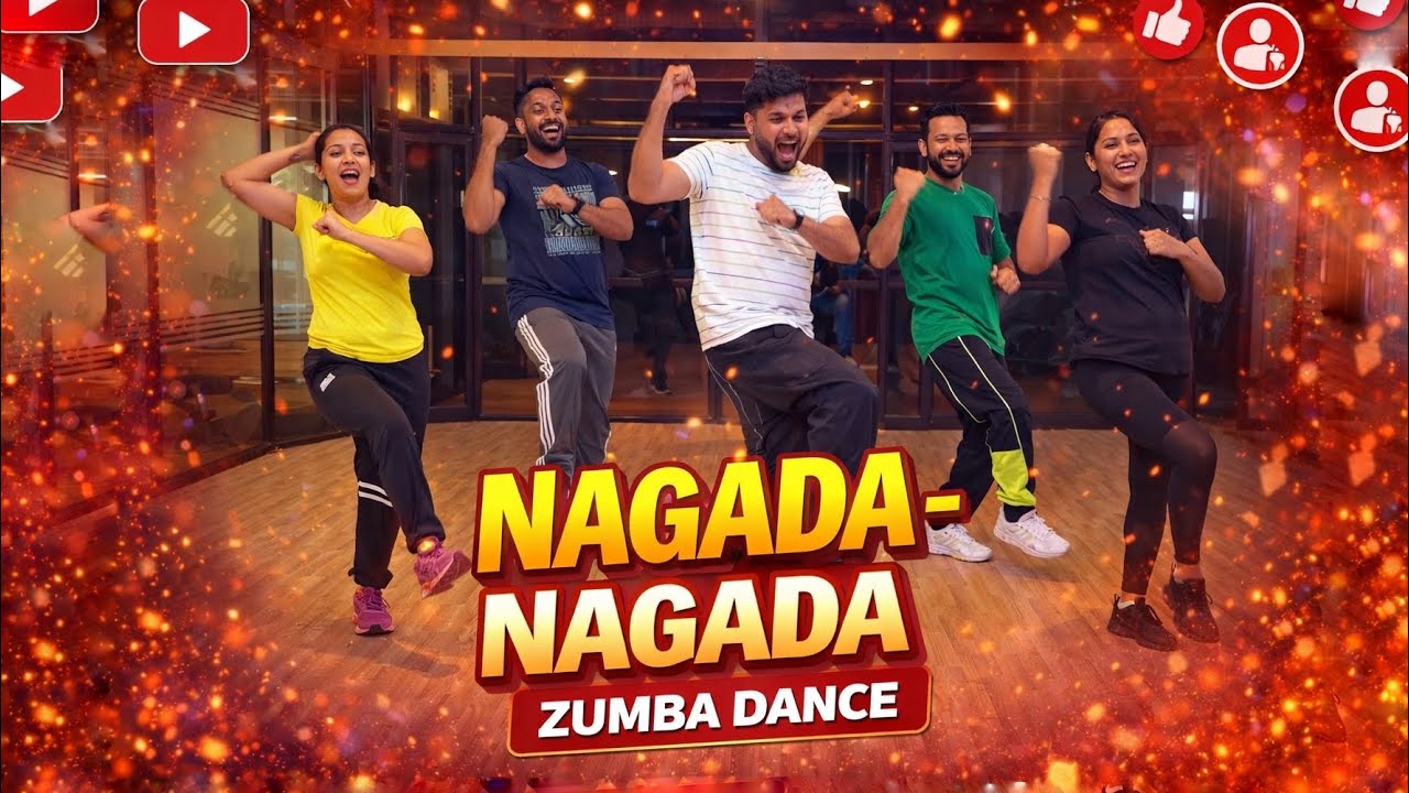 Nagada Nagada Zumba Dance Workout | High Energy Bollywood Fitness | Burn Calories Fast 💃🕺🔥