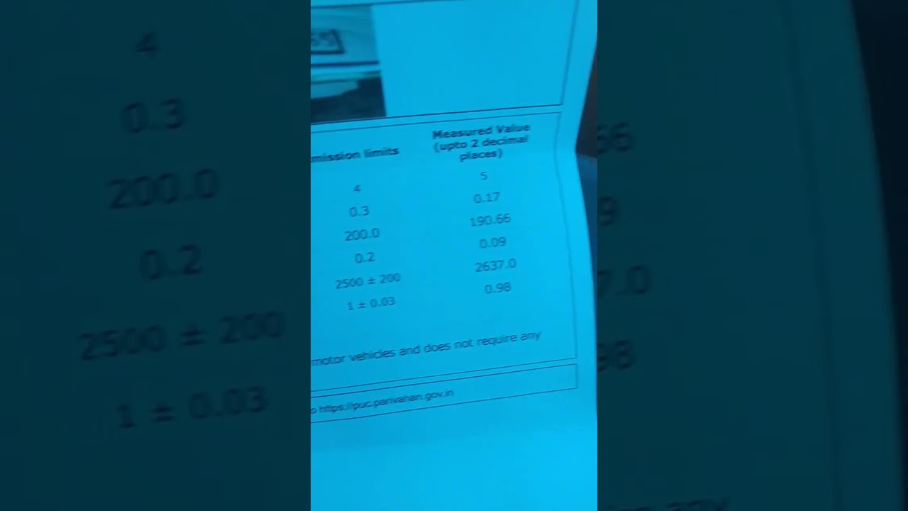 pollution under control certificate