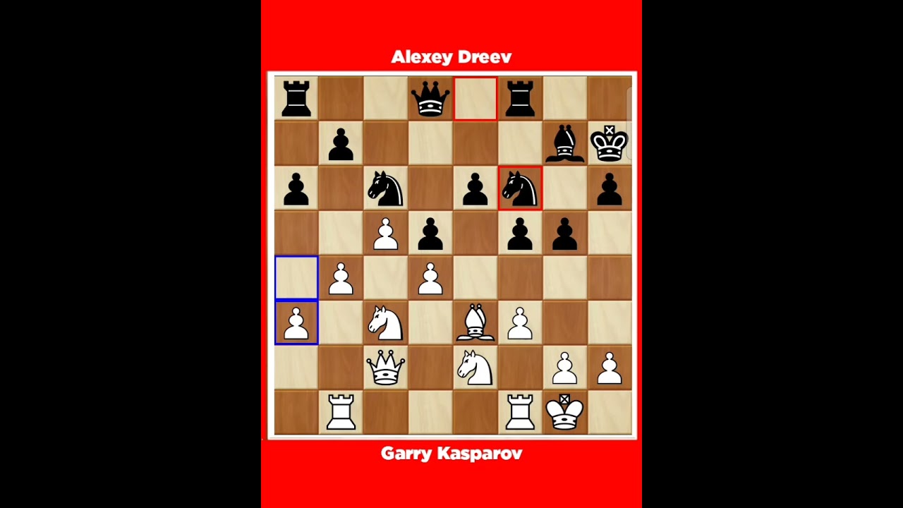 Garry Kasparov vs Alexey Dreev √ PCA Grandprik Active Moscow RUS, 1996.