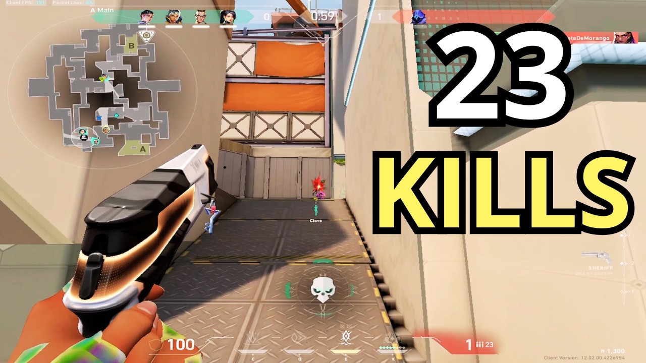 Valorant - 23 Kills As Waylay Split Full Gameplay (No Commentary)