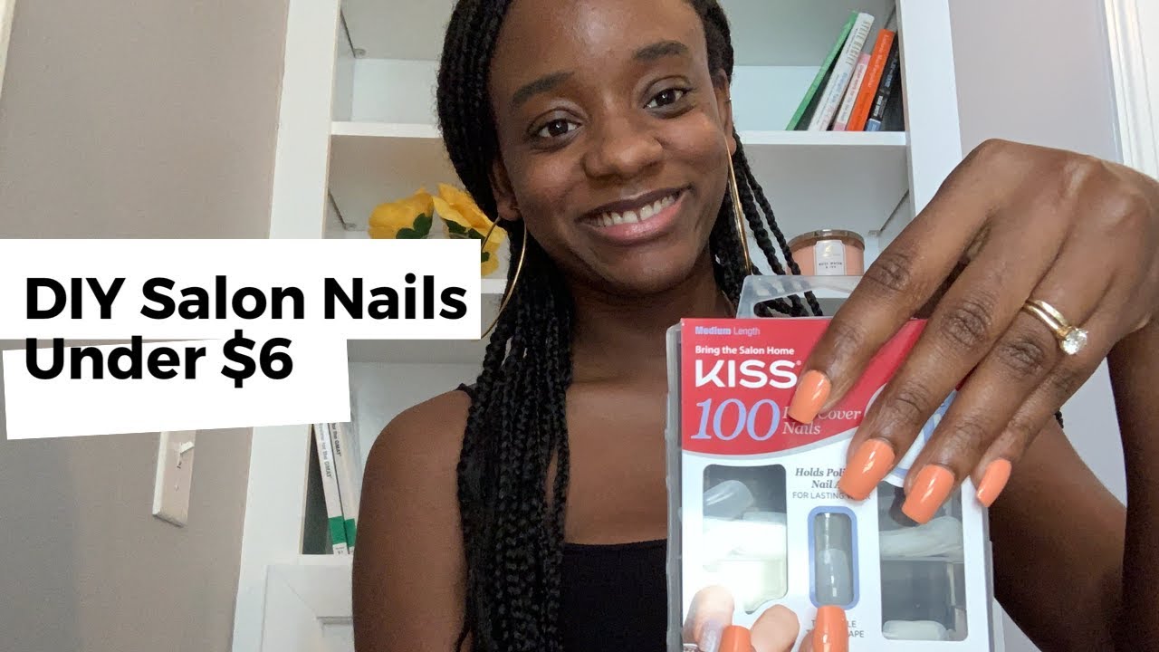How To Do Nails at Home for Beginners Without Acrylic | Kiss 100 Full Cover Nails