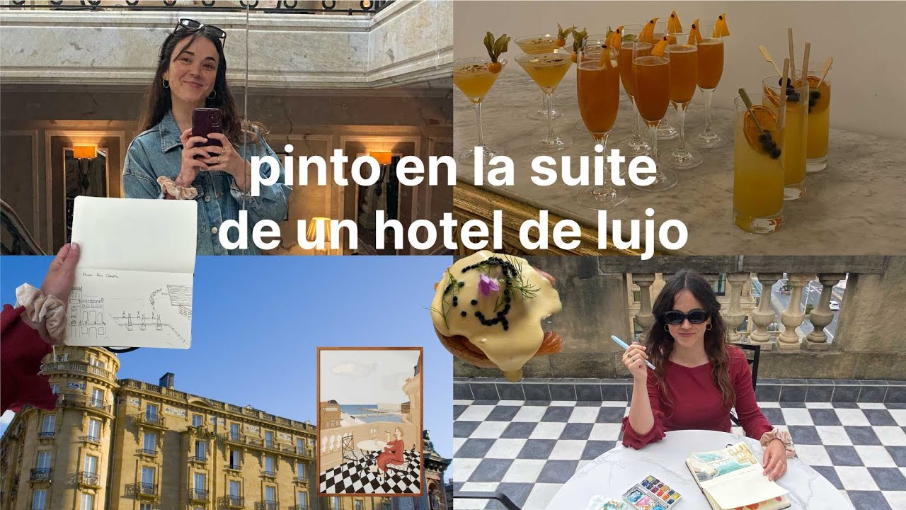 Pinto en la suite del hotel Maria Cristina en Donosti | Brunch, vistas y una nueva ilustración