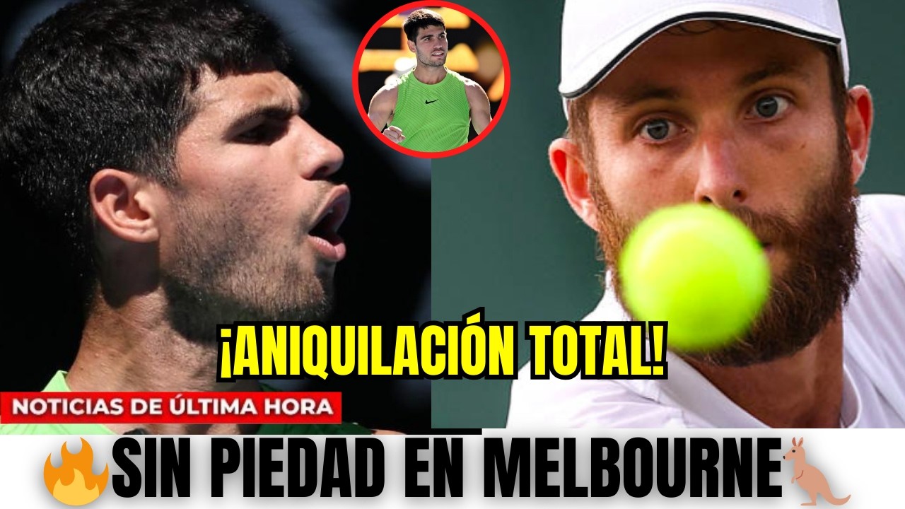 ANIQUILACIÓN TOTAL EN MELBOURNE: EL ALACRÁN ALCARAZ ARRASA Y LANZA UN AVISO AL OPEN DE AUSTRALIA 🇦🇺🔥