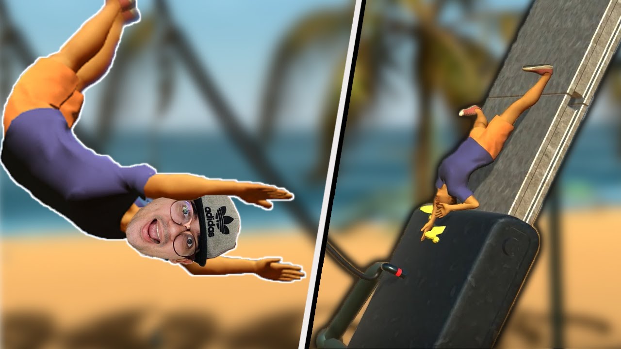 VIREI UM BONECO DE BORRACHA QUE FAZ ACROBACIA E BATE NA PAREDE!!! (muito engraçado)