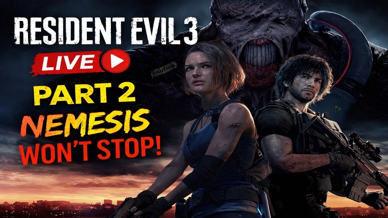 🔴 RE3 REMAKE LIVE 😱 | Nemesis Won’t Stop! | Resident Evil 3 Part 2 | Hindi