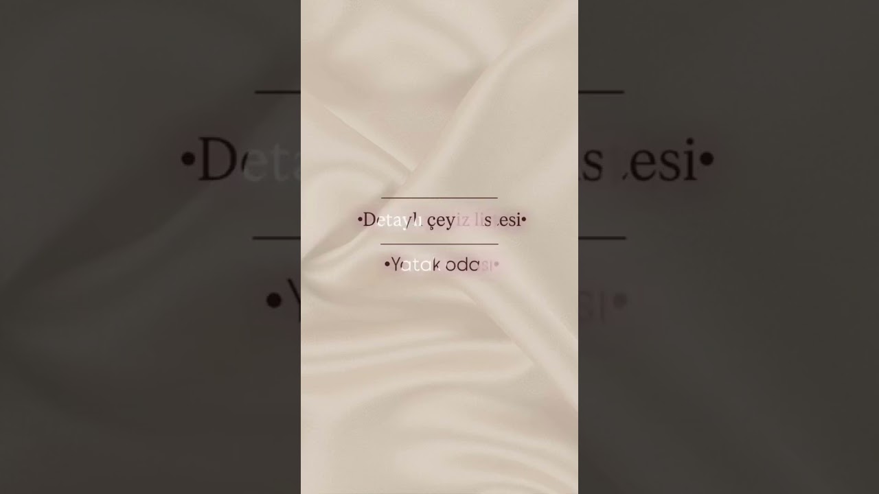 &Ccedil;eyiz Listesi ✨ Yatak Odası 🛌 #&ccedil;eyiz #&ccedil;eyizalışverişi #ceyizhazirligi #reklamdeğildir