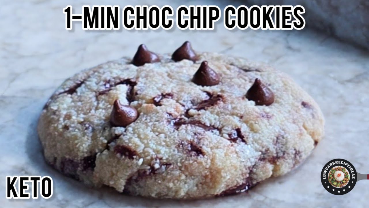 1-Min Chocolate Chip Cookies | Dairy & Egg Free | Super Easy & Delicious