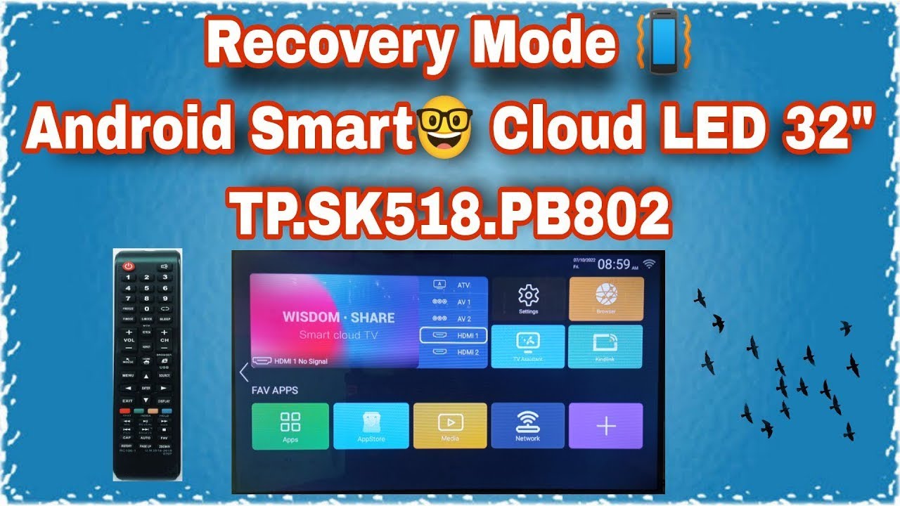 Recovery Mode Android LED Smart Cloud TV 32  TP.SK518D.PB802 |  Recovery Mode TP SK518D PB802