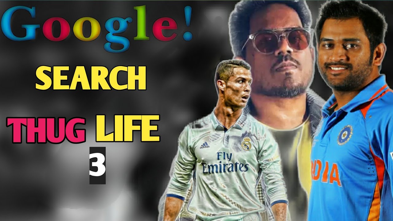 Google thug life|Dhoni thug life|cricket thug life|ronaldo|yuvan|pub G|tamil thuglife|rulse vera