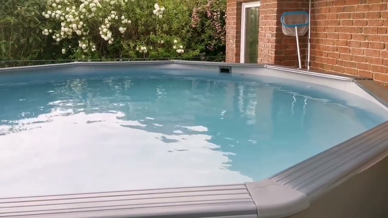 Steinbach Nuovo de luxe II Stahlwandpool rund aufbauen