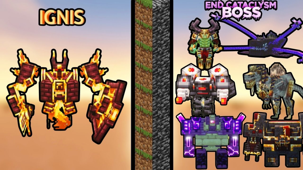 IGNIS vs ALL L_ENDER'S CATACLYSM BOSS | Minecraft&rsquo;s Most Destructive Battle