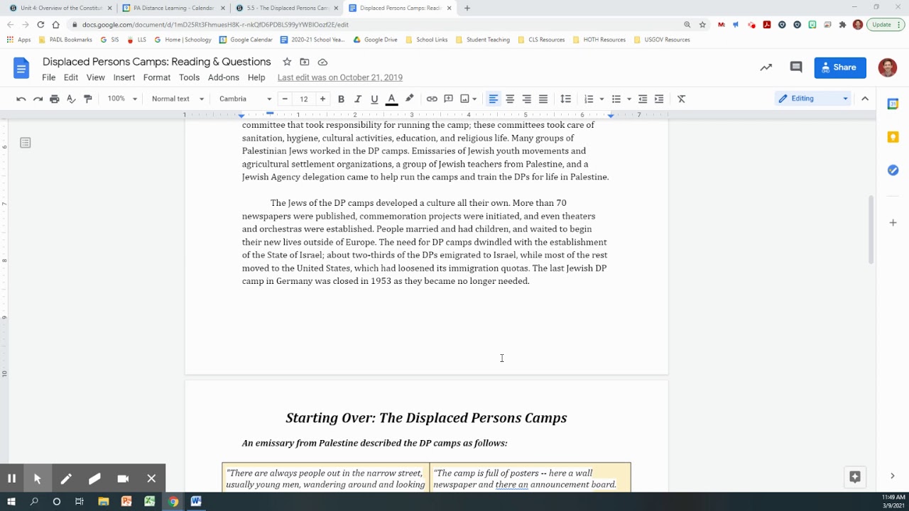 The Displaced Persons Camps