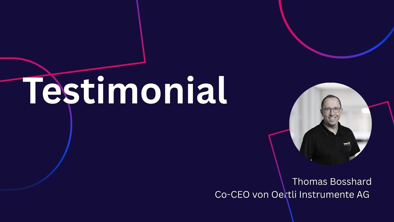 Erfahrungen von Thomas Bosshard, Co-CEO von Oertli Instrumente AG mit dem Digital Talents Program.