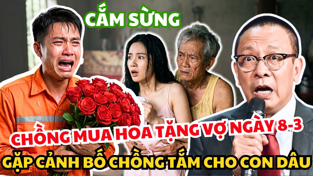 Chồng Mua 100 Bông Hồng Về Tặng Vợ – Chết Lặng Khi Thấy Bố Chồng T.ắm Cho Con Dâu