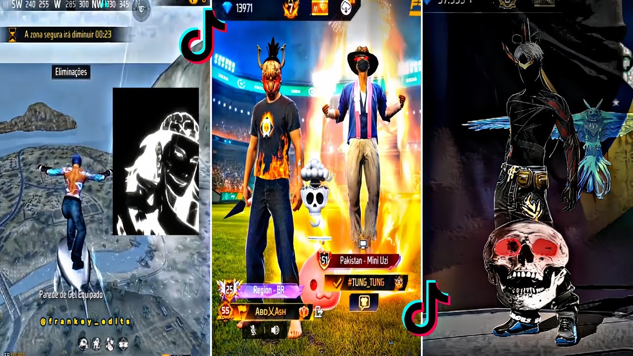 BEST VIDEO FREE FIRE 😨💀 EDITS TIKTOK TROLL FACE ☠️🔥 P.257