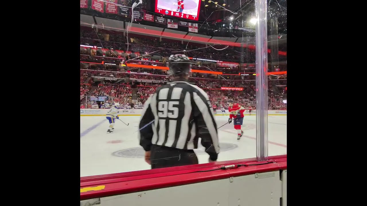 Penalty Box View-Front Row Seats for Hot Buffalo Sabres Action vs  Florida Panthers @ Amerant Arena