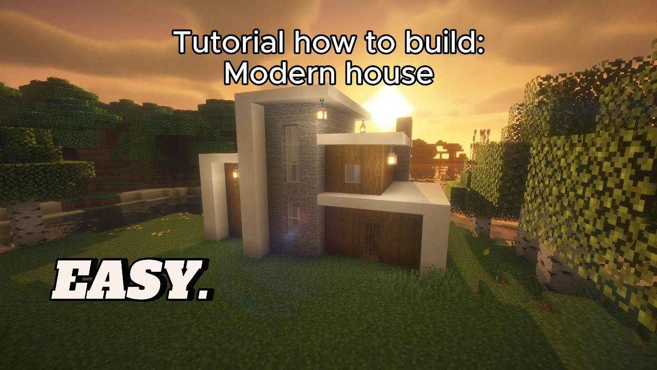 Luxury Modern House in Minecraft – Full Build Guide