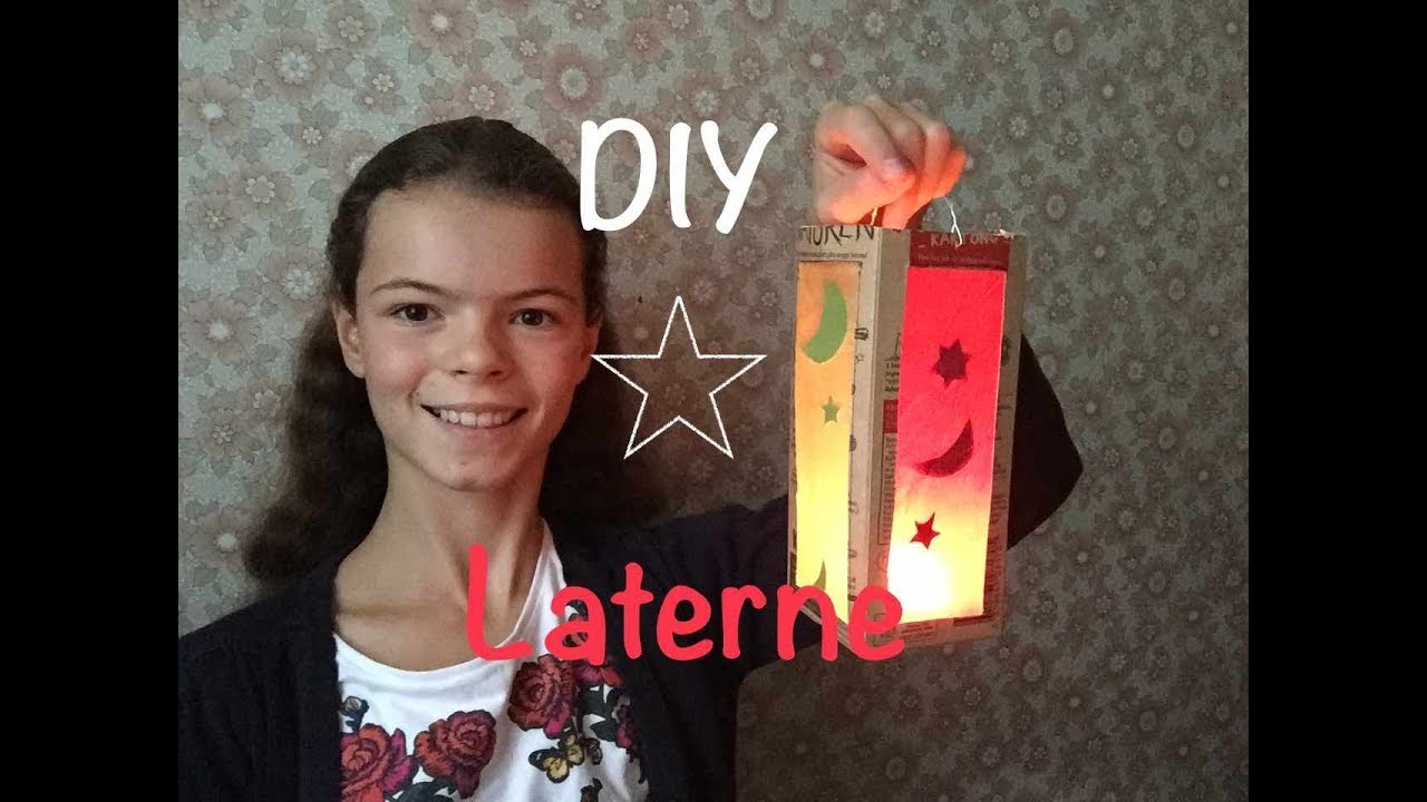 Sankt Martins Laterne aus einer Milchtüte selber Basteln | DIY Martinslaterne, Bastelanleitung