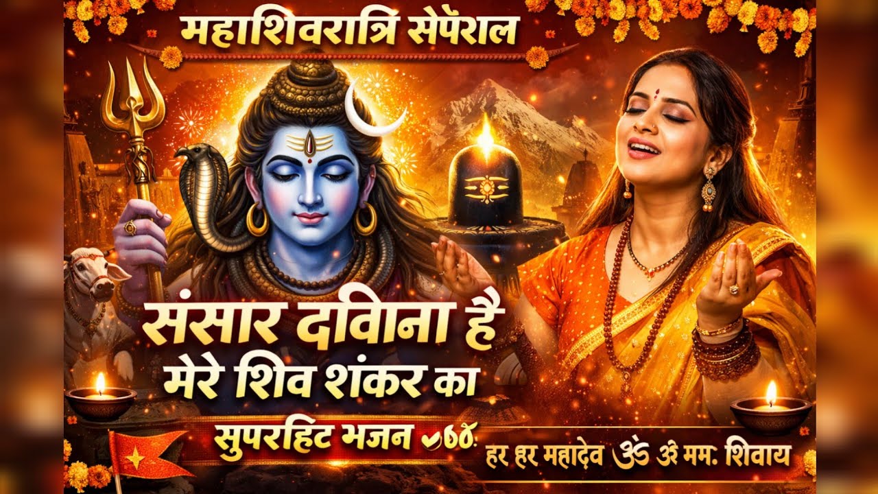 🌺 महाशिवरात्रि स्पेशल🌺संसार दीवाना है मेरे शिव शंकर का 🙏 सुपरहिट भजन 💯#shivratrispecial #viralbhajan