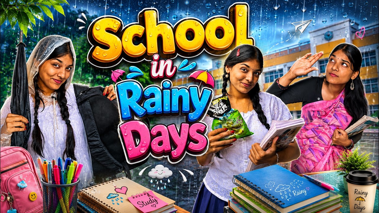 🌧️ School in Rainy Days ☔ | Every Student Can Relate! 😂📚
