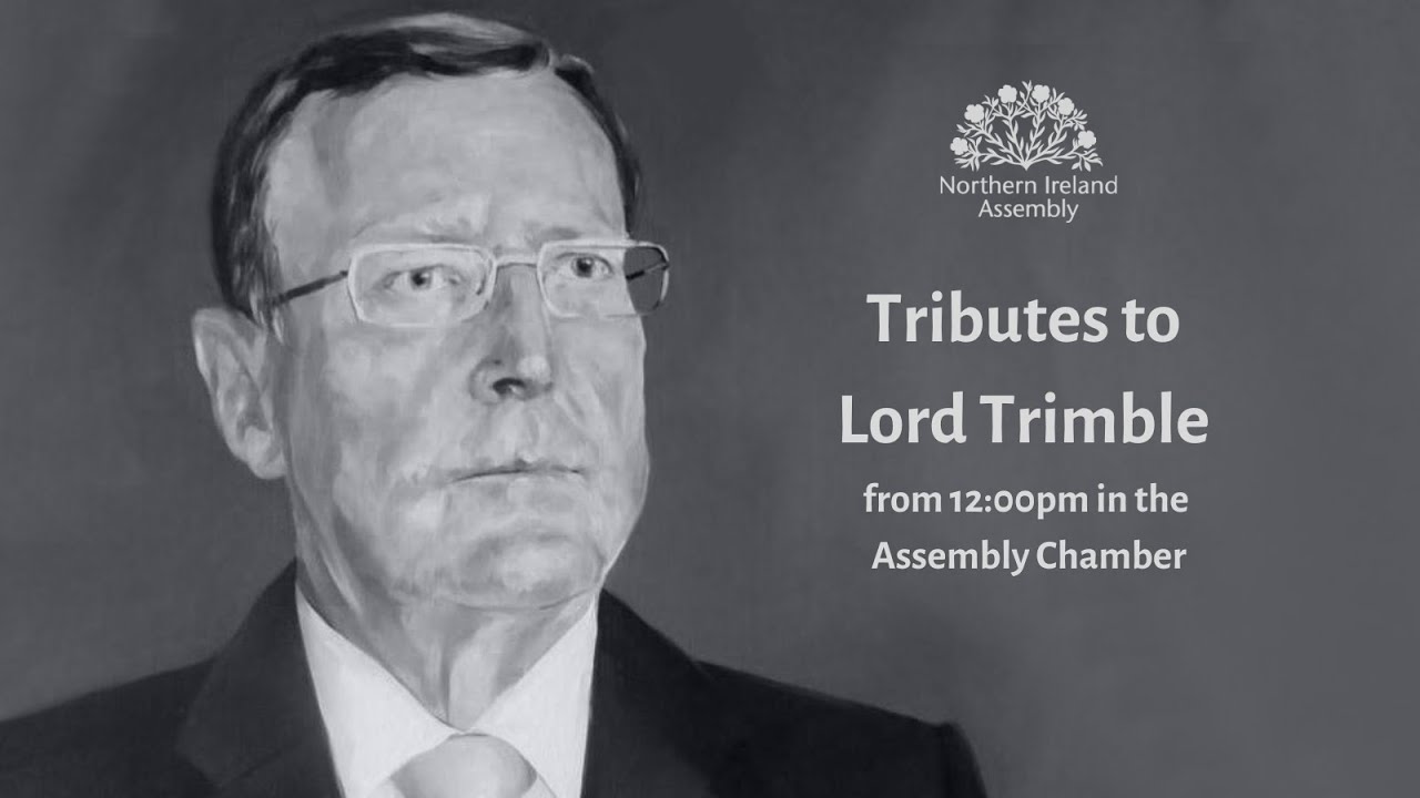 Tributes to The Former First Minister, Lord Trimble