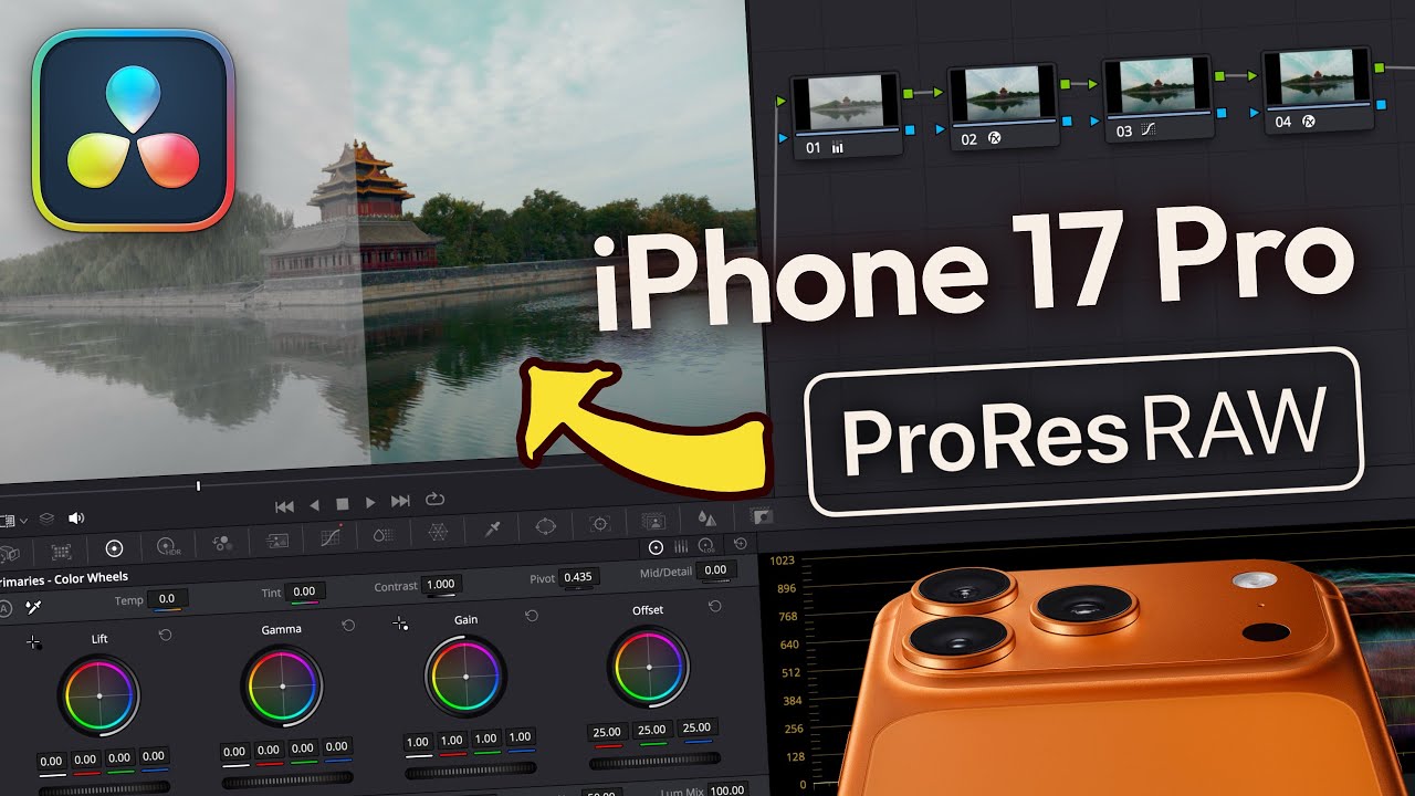 How to Color Grade ProRes RAW | iPhone 17 Pro