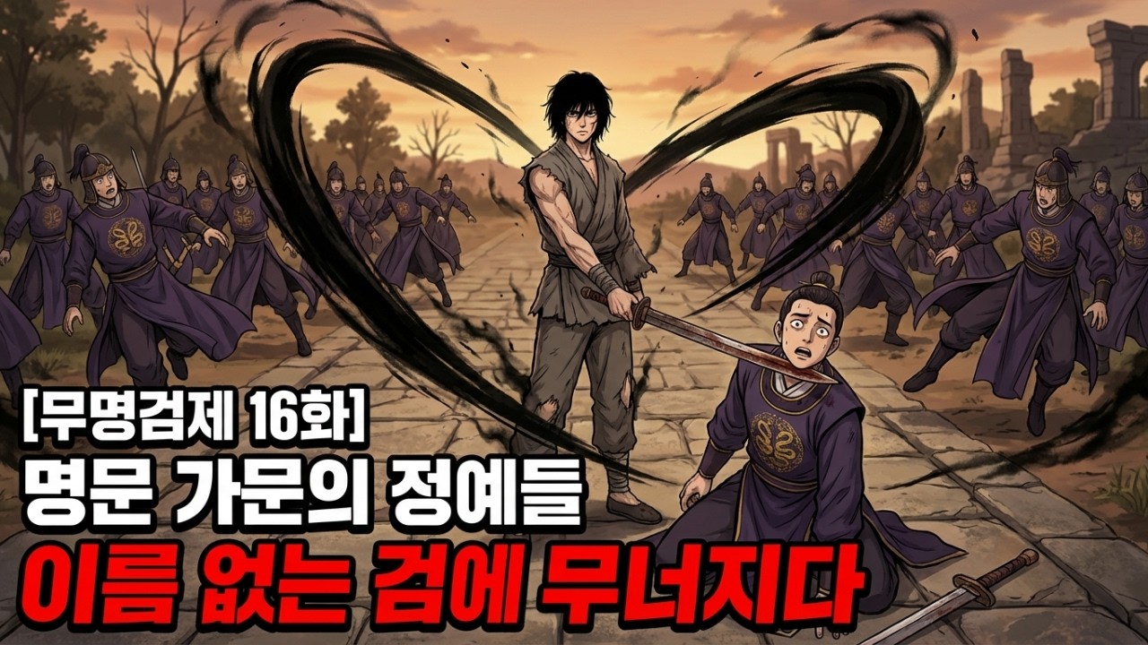 [무명검제 16화] 이름 없는 검제, 전설의 팔초식으로 명문 가문 사황세가를 압도하다
