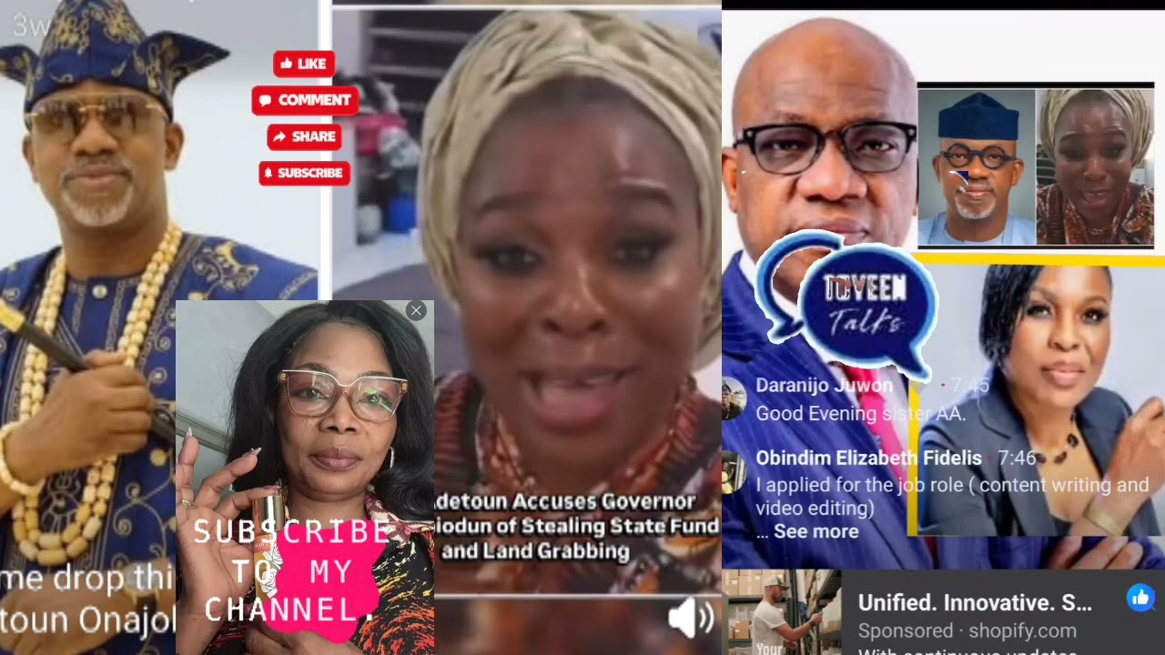 E Wa Gbo Analysis Ti AuntyAdunni Ati Awon Fans Won Se Lori Bruhaha ToWa Larin Governor Dapo & Detoun