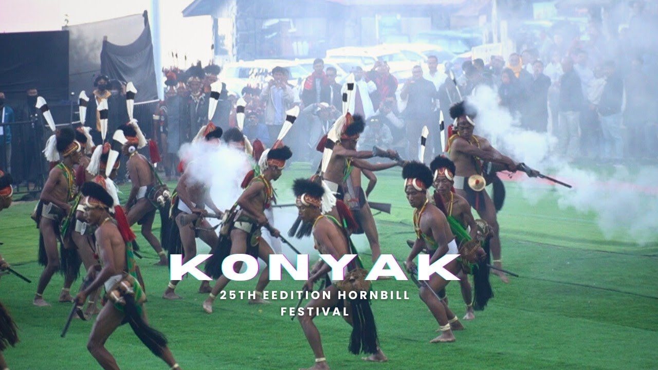 Konyak cultural troupe fires shots at Hornbill festival 2024