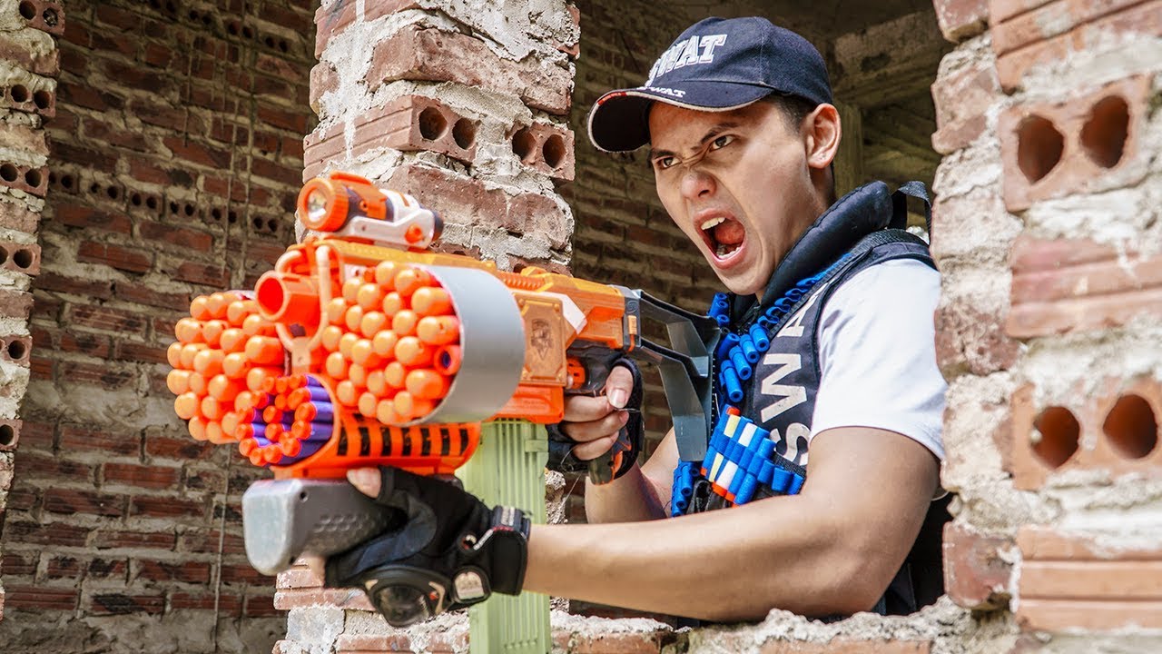 LTT Game Nerf War : Warriors SEAL X Nerf Guns Fight Group Inhuman Spy Face Flip