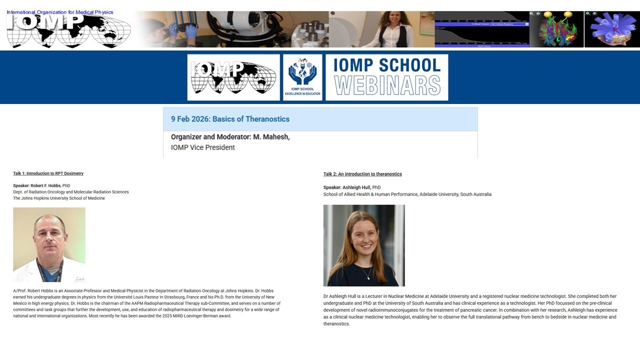 IOMP Webinar: Basics of Theranostics