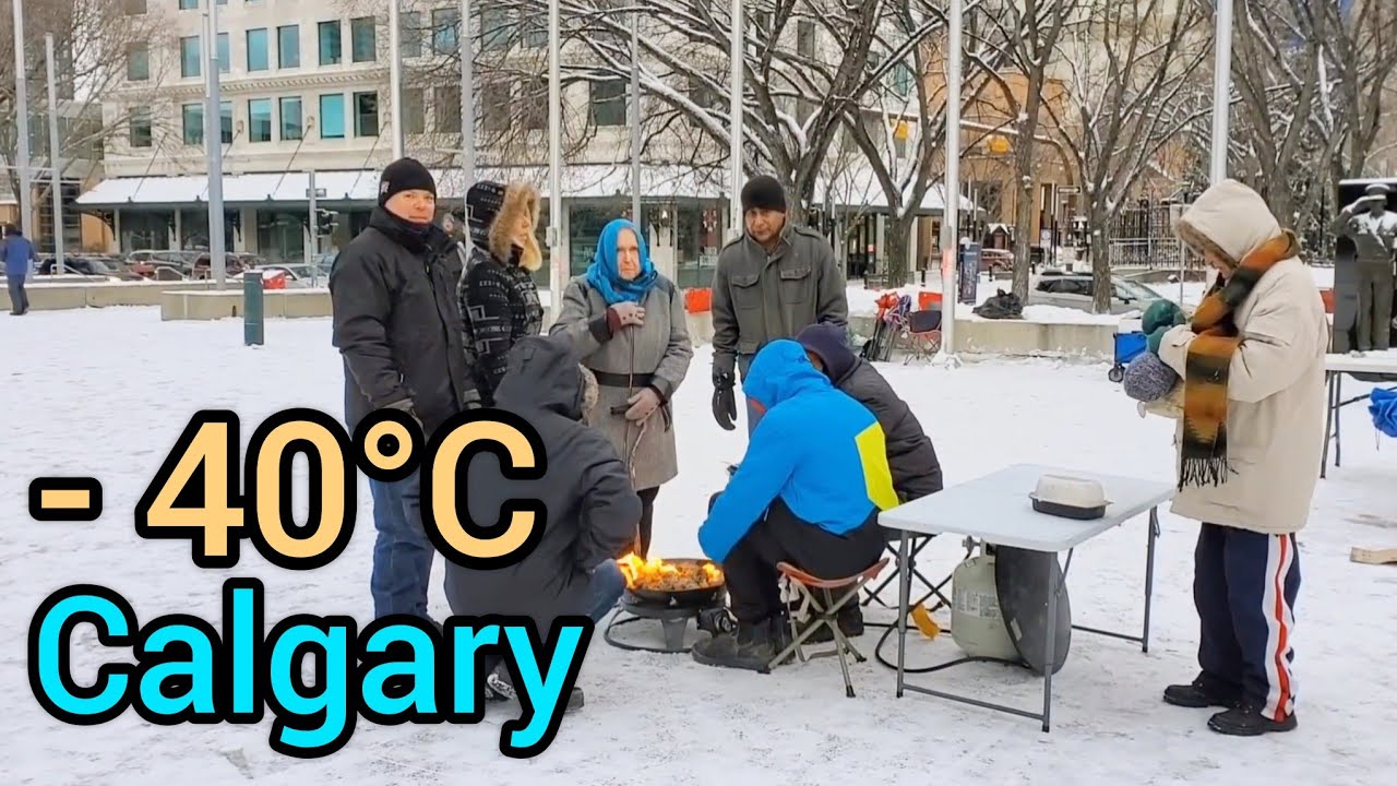 Extreme Cold -40°C Weather in Calgary Alberta Canada #Calgary #Alberta #Canada