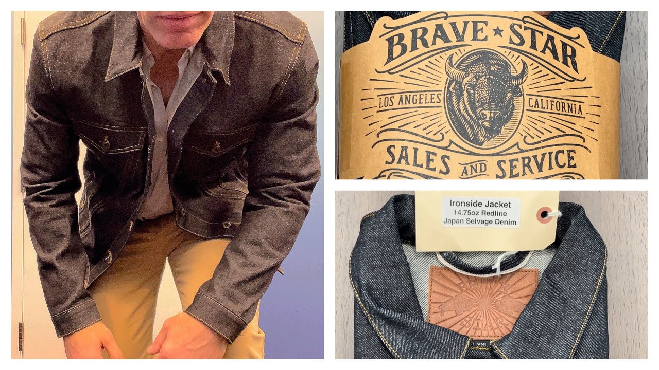 Brave Star Ironside 14.75 oz Trucker Jacket Redline Japan