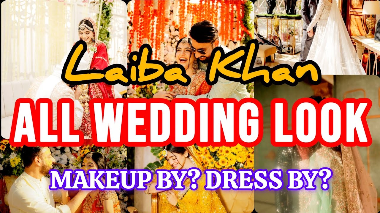 Laiba Khan Complete Wedding Looks 2026 | Dua Khair to Walima | Pakistani Actress |#laibakhan