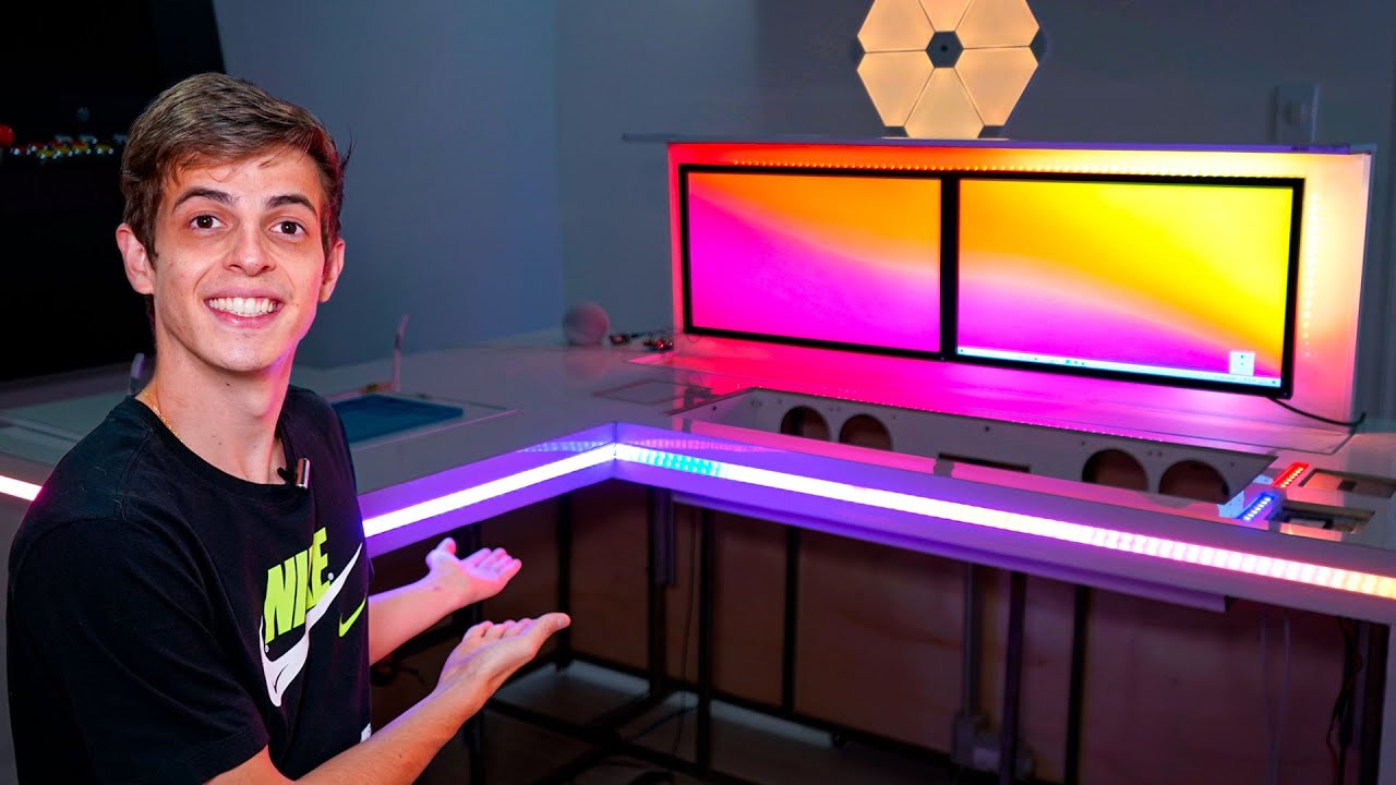 A mesa ganhou alegria com LED