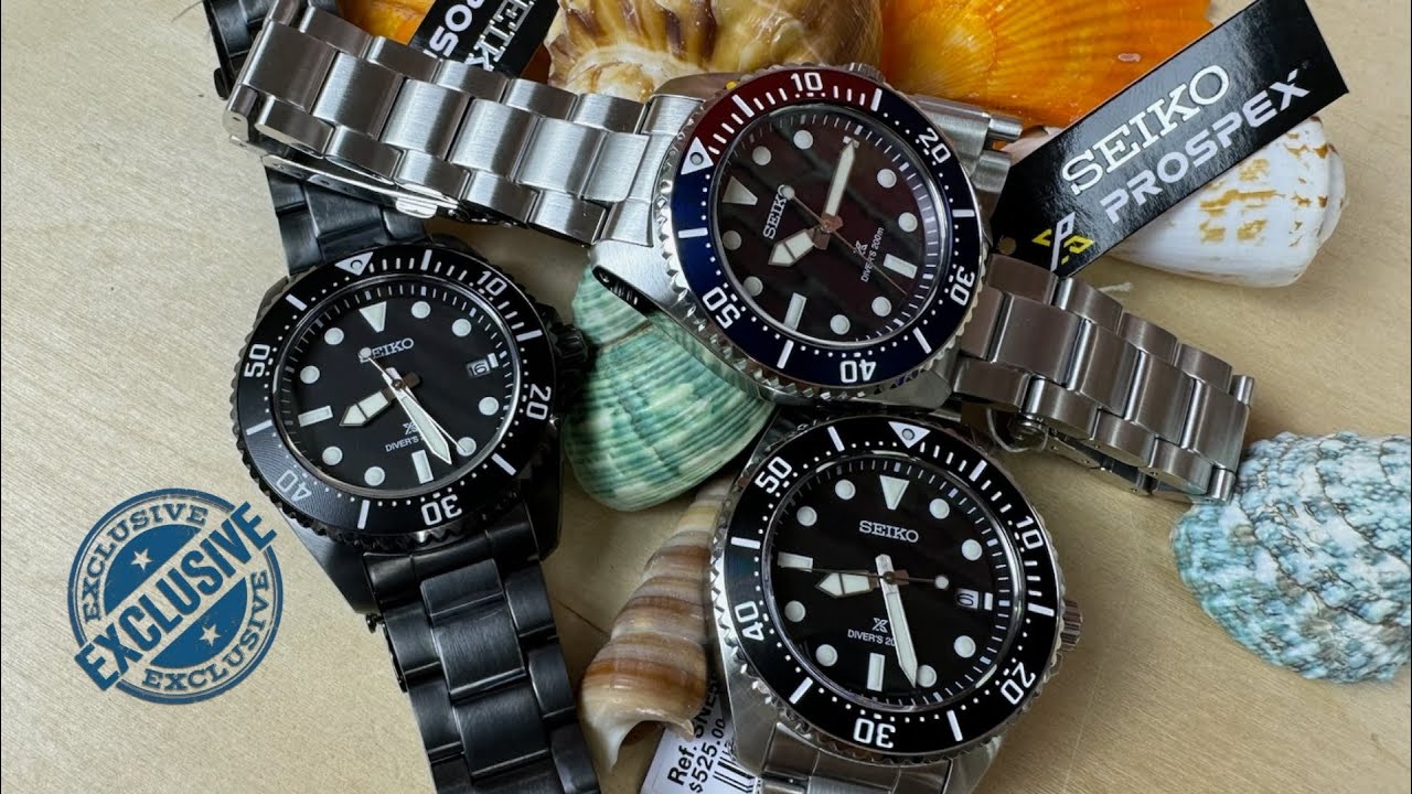 Seiko Prospex «JDM» Solar Sea Divers 41 мм SNE595-599 и 597