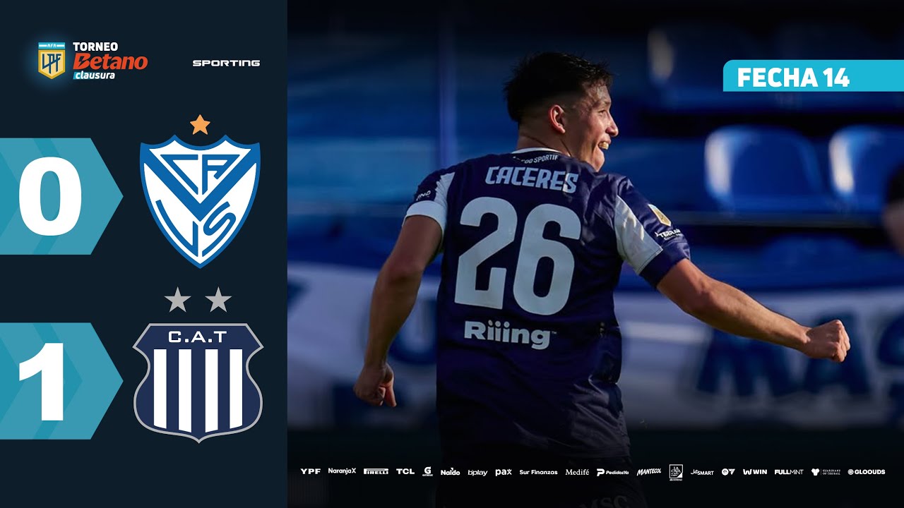 V&Eacute;LEZ 0 - 1 TALLERES | Resumen del partido | #TorneoBetano Clausura 2025