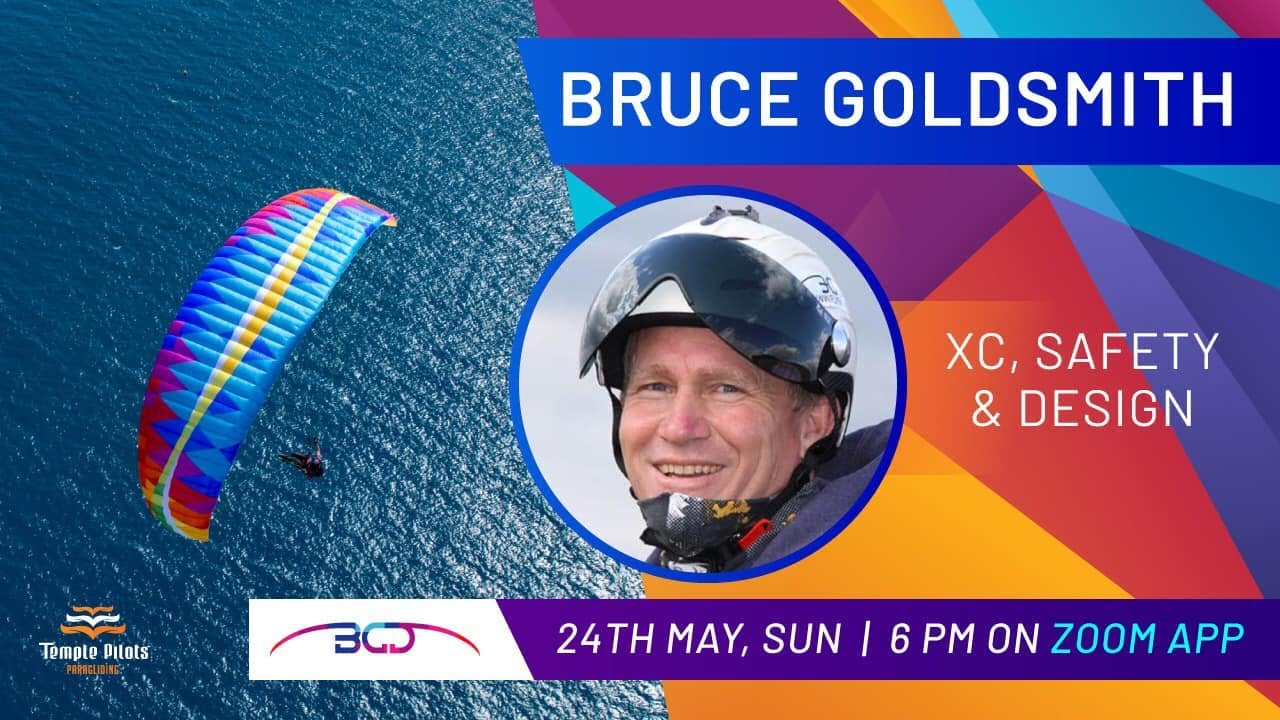 Bruce Goldsmith - XC, Safety and Design  with Templepilots Paragliding