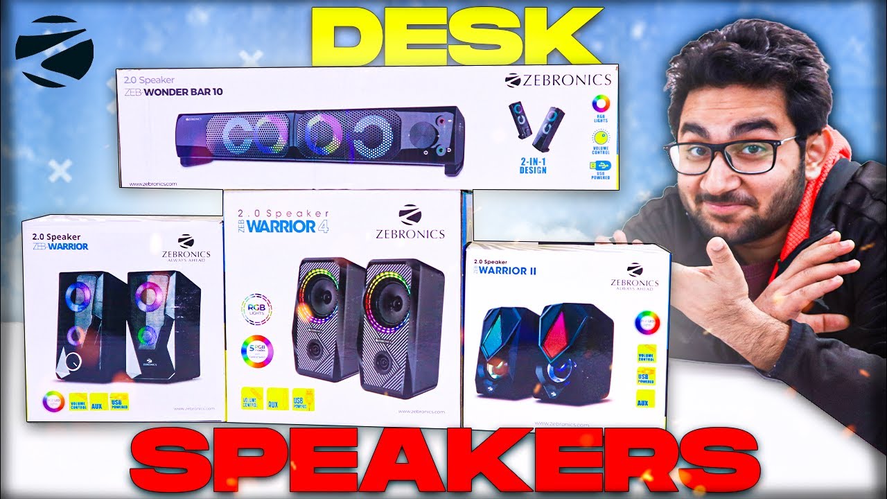 Top 4 Laptop/Desktop RGB Speakers Under ₹1000/- Ft. Zebronics