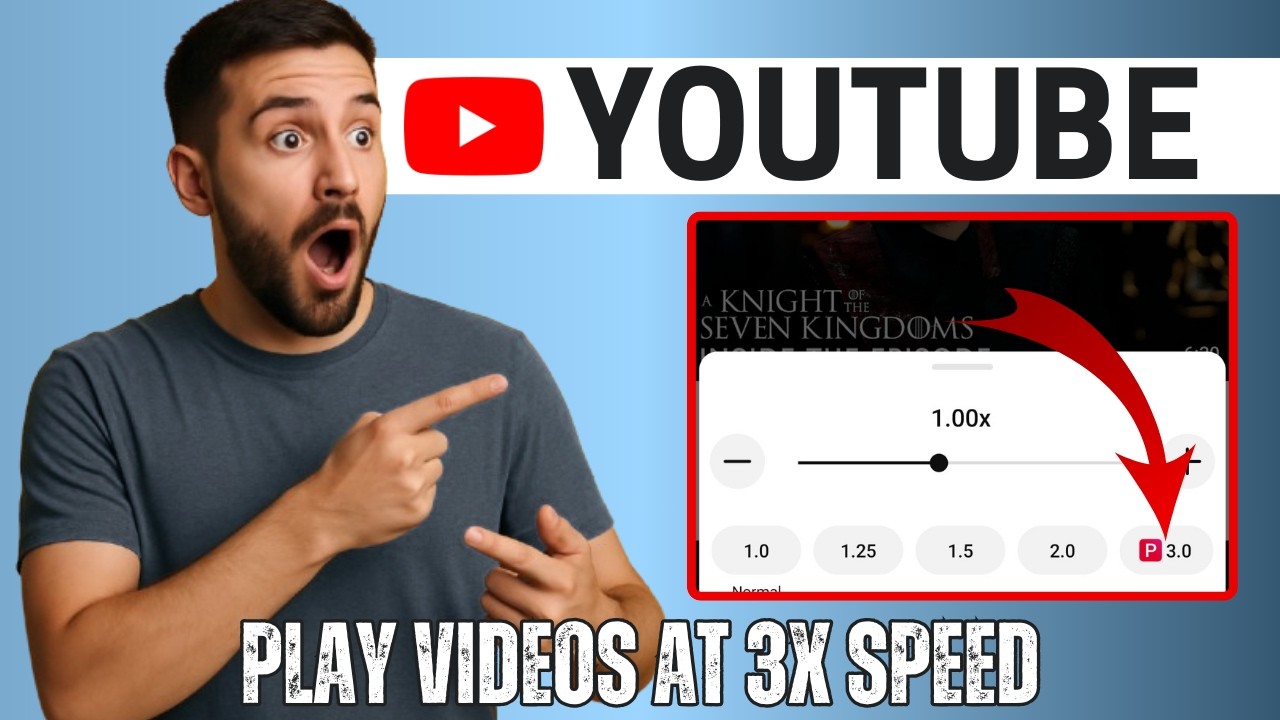 How to Play YouTube Videos at 3x Speed (2026)