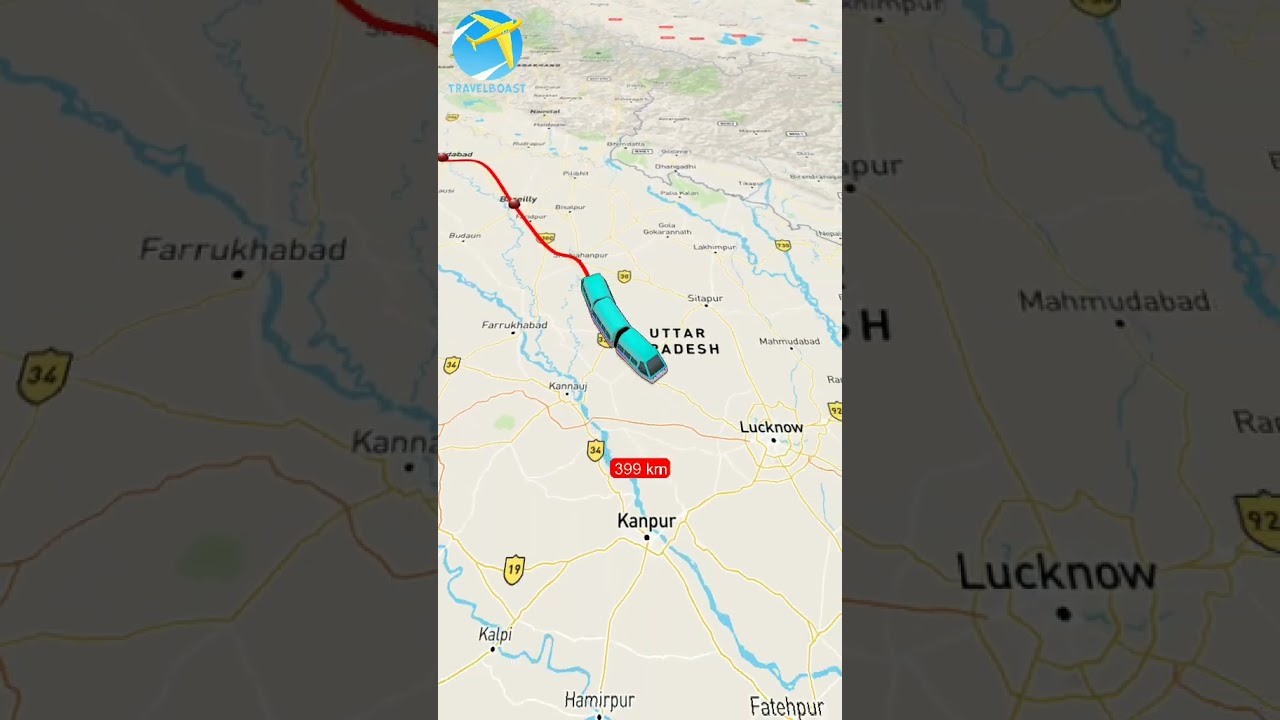 Anand Vihar Terminal Gorakhpur Junction Superfast Express (Custom) || Route || Via Bareilly Junction