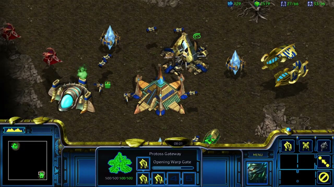 StarCraft Remastered Gameplay - The Fall Campaign Mission 10: Eye of the Storm