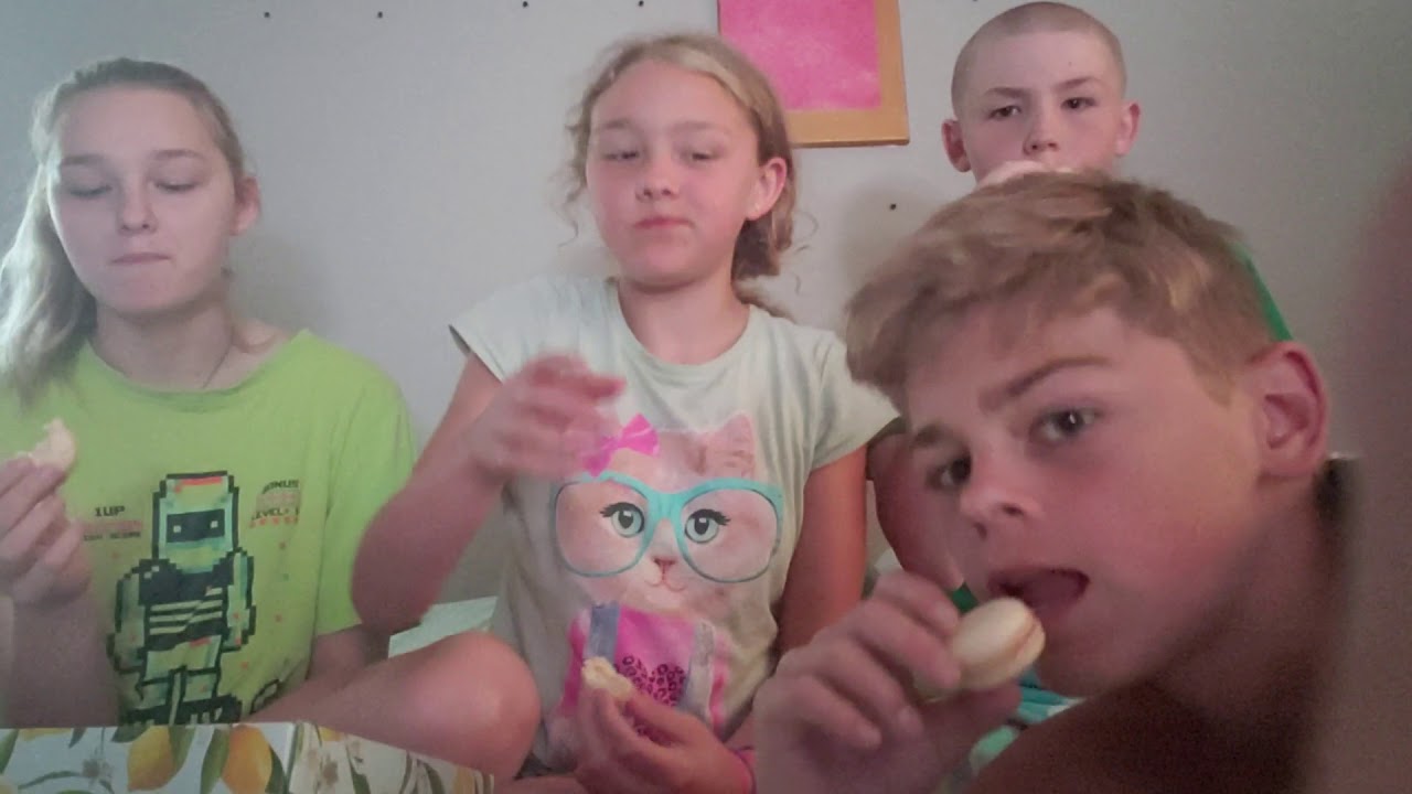 My siblings and I tried macarons for the first time!
