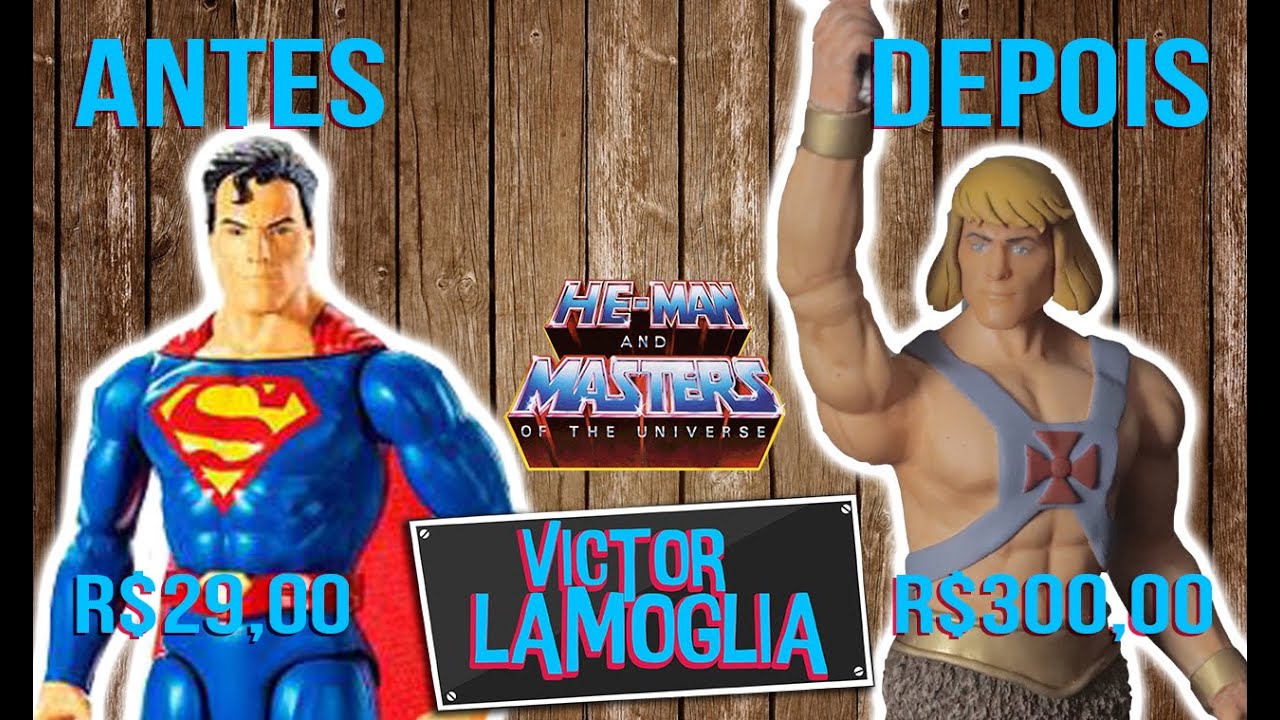 TRANSFORMEI O SUPERMAN NO HE-MAN (TOY MAKEOVER) - Victor Lamoglia
