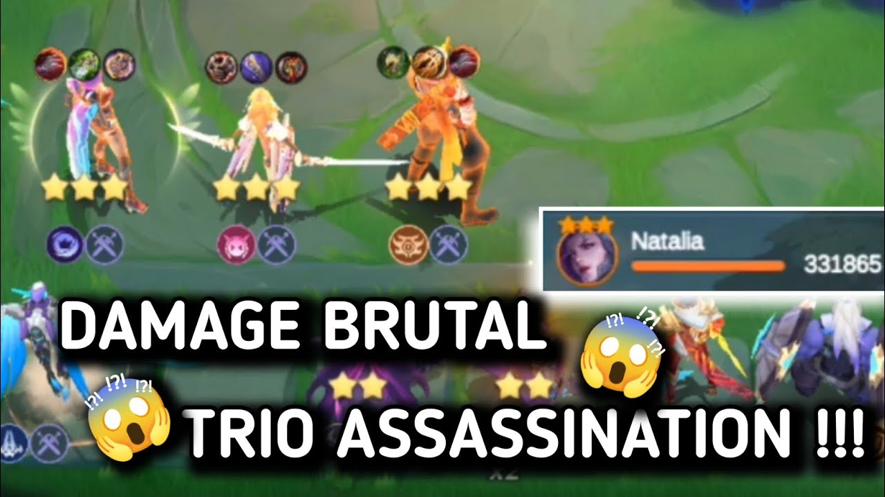 DAMAGE BRUTAL BANGET CUYYY‼️NATALIA ONE HIT ONE KILL ‼️ Magic Chess Go Go Advance Server