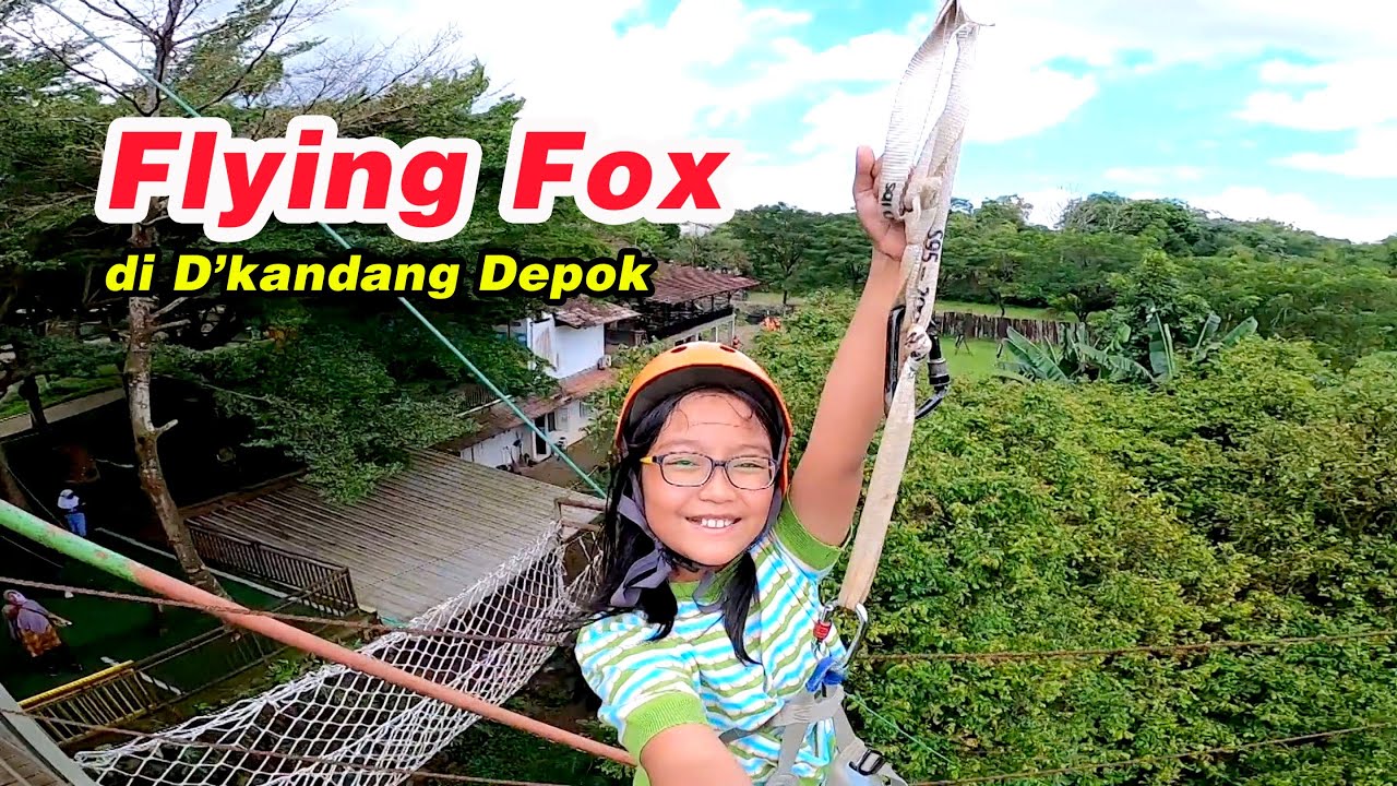Pixel Liburan Main Flying Fox di D’Kandang Amazing Farm Depok
